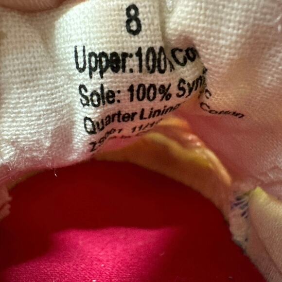 Blowfish Malibu Kids Maura Floral Pull-on Canvas Sneakers Girls sz 8 - Picture 6 of 6